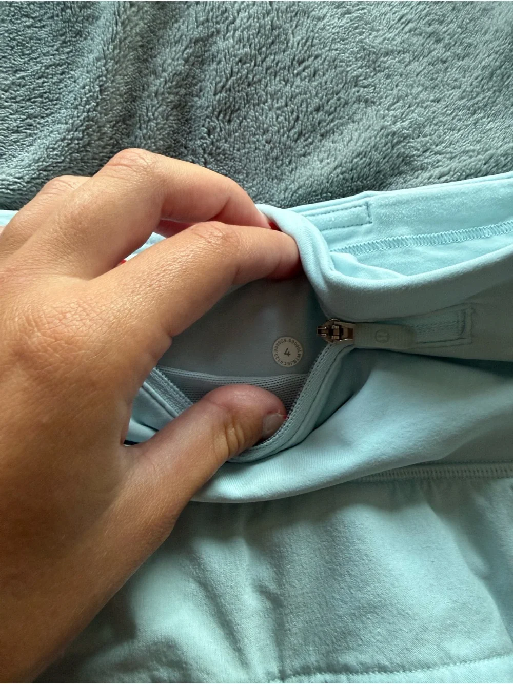 Light Blue Lululemon shorts